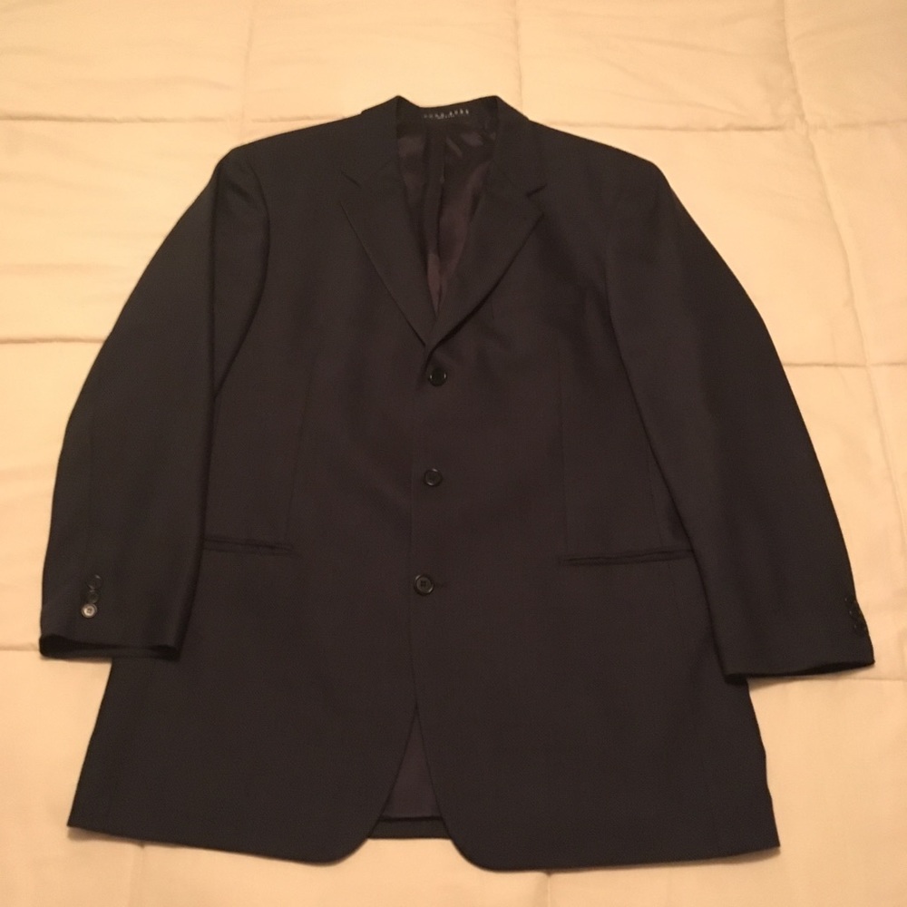 Sz 46 Long Navy blue suit jacket. Hugo Boss.
